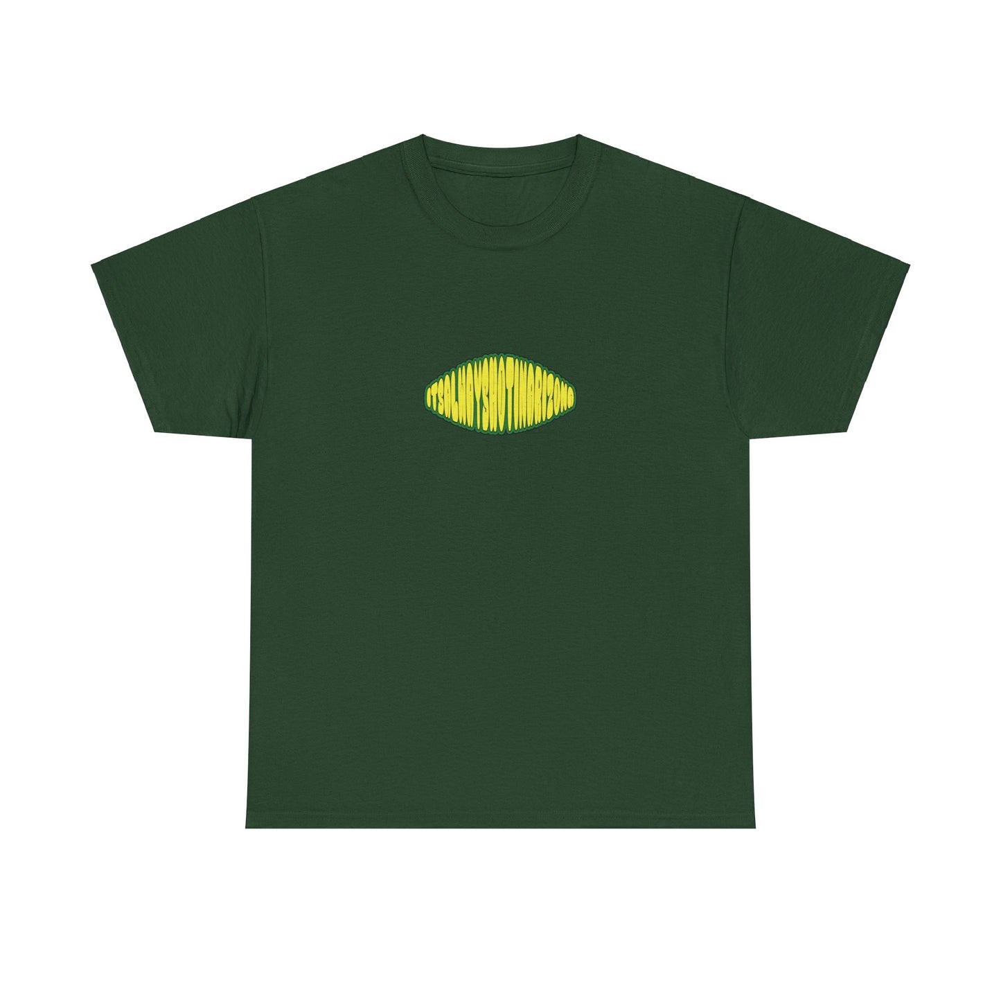 Bubble Logo (Green & Yellow) Unisex Heavy Cotton Tee
