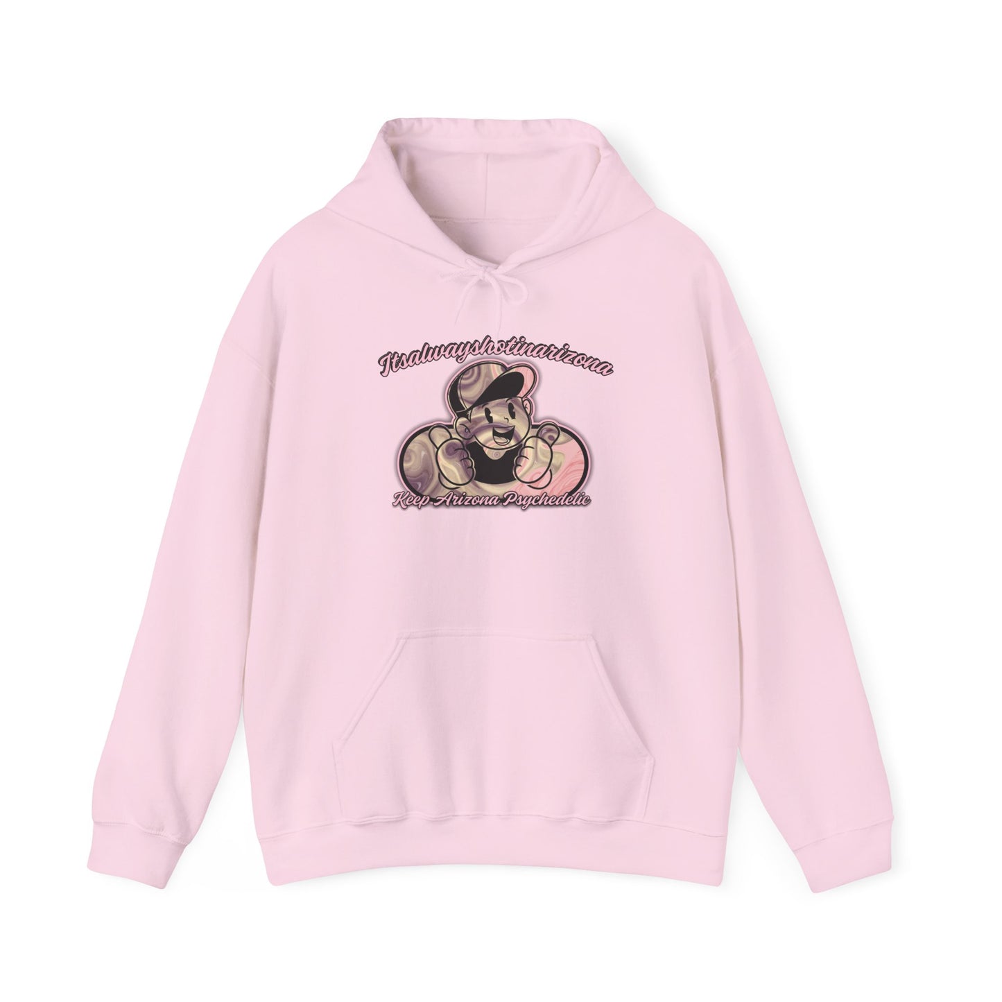 K.A.P (Mascot Pink & Purple Swirl) Unisex Heavy Blend™ Hooded Sweatshirt