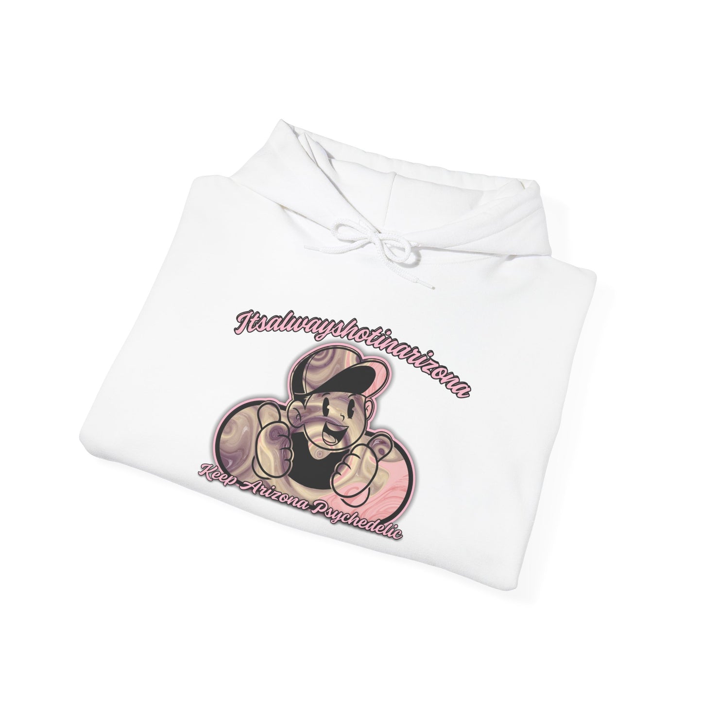 K.A.P (Mascot Pink & Purple Swirl) Unisex Heavy Blend™ Hooded Sweatshirt