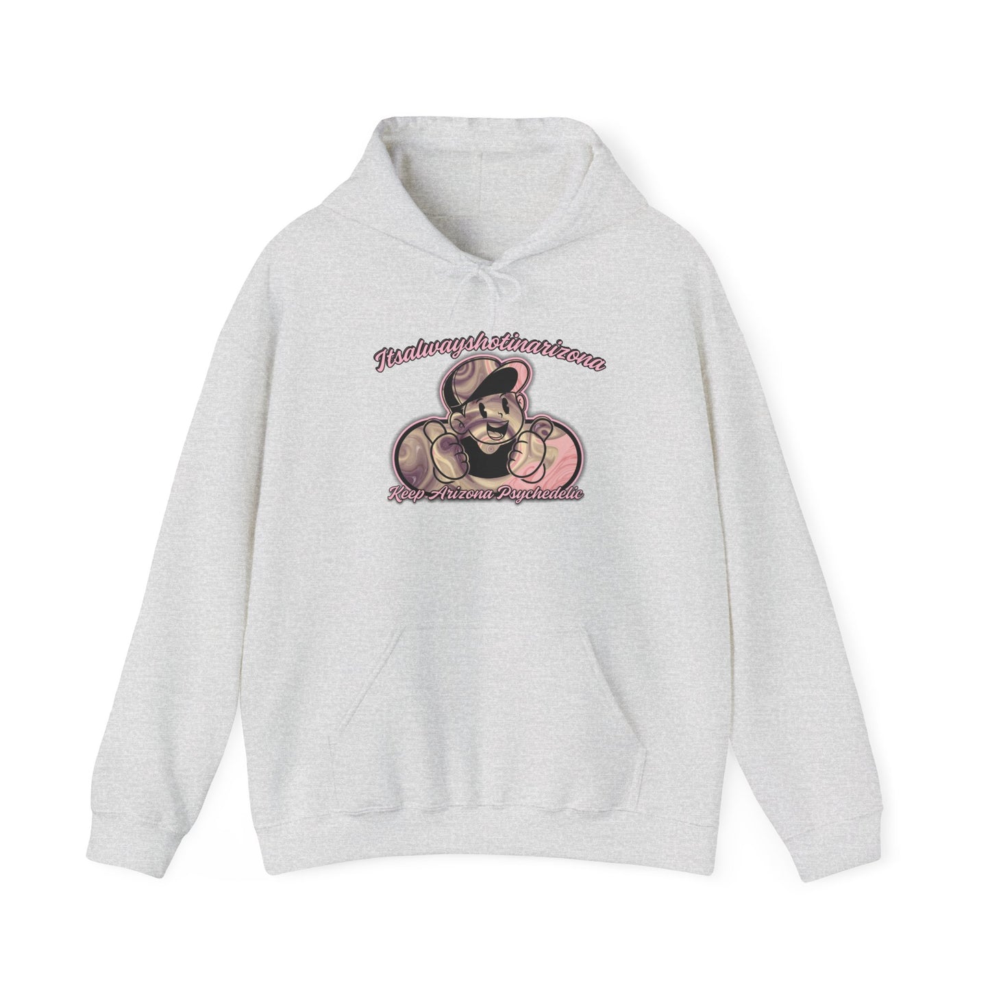K.A.P (Mascot Pink & Purple Swirl) Unisex Heavy Blend™ Hooded Sweatshirt