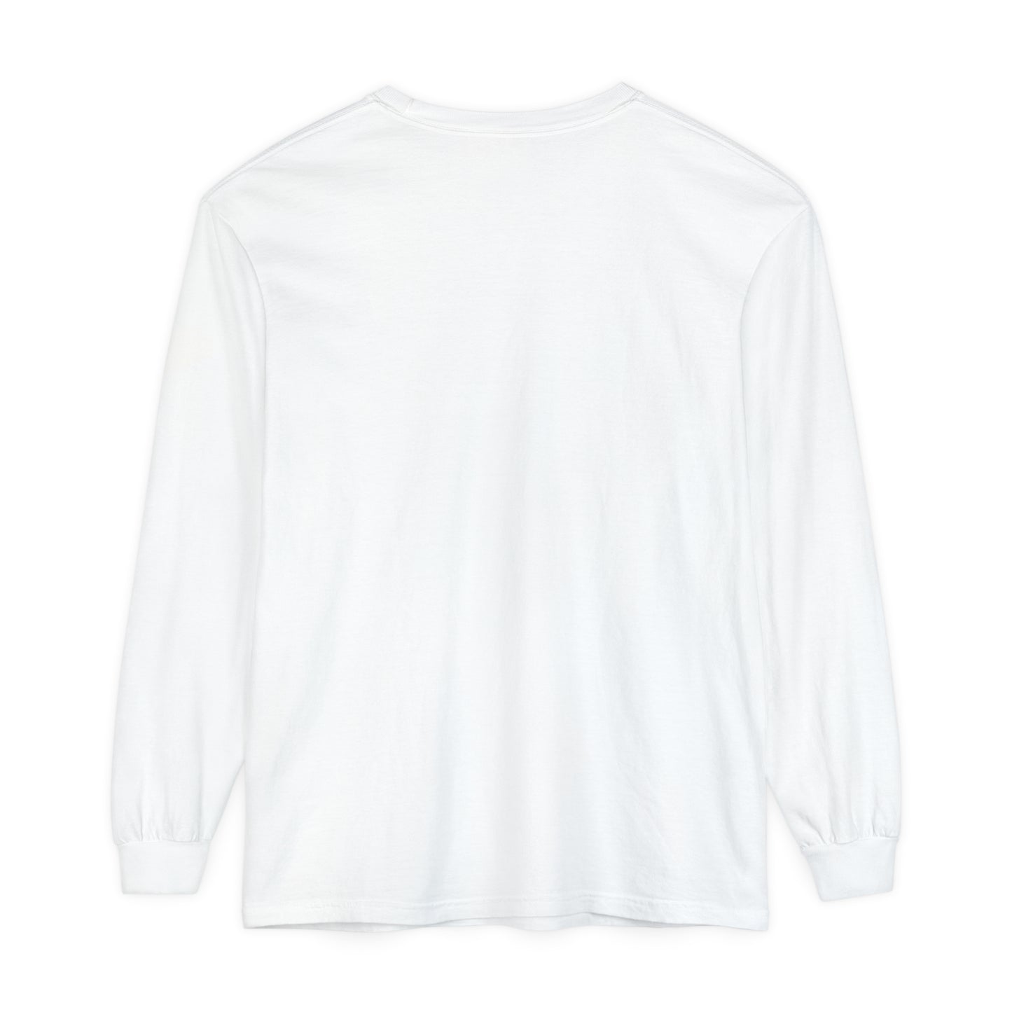B/W Logo Unisex Garment-dyed Long Sleeve T-Shirt