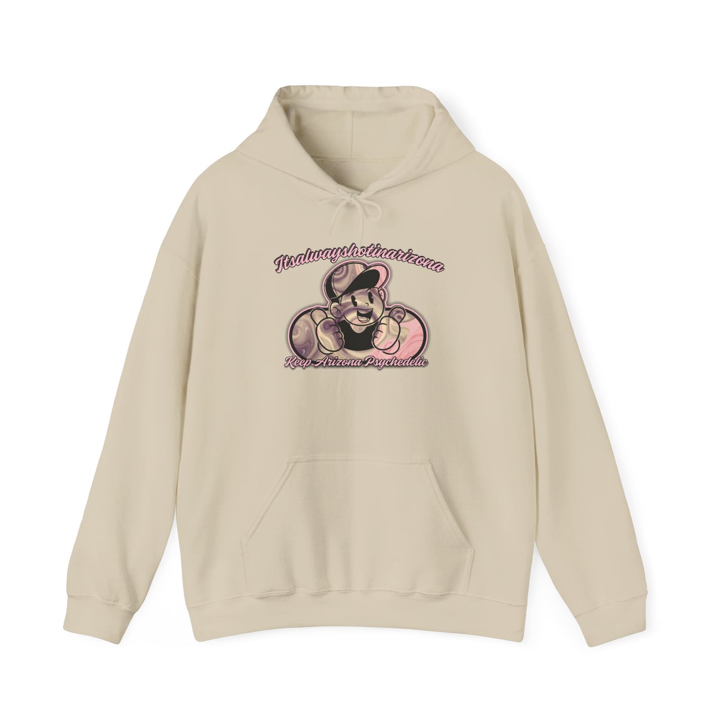 K.A.P (Mascot Pink & Purple Swirl) Unisex Heavy Blend™ Hooded Sweatshirt