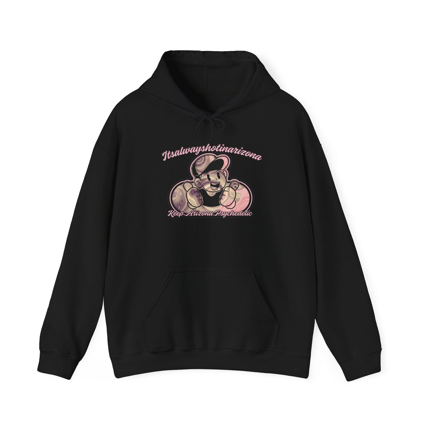 K.A.P (Mascot Pink & Purple Swirl) Unisex Heavy Blend™ Hooded Sweatshirt