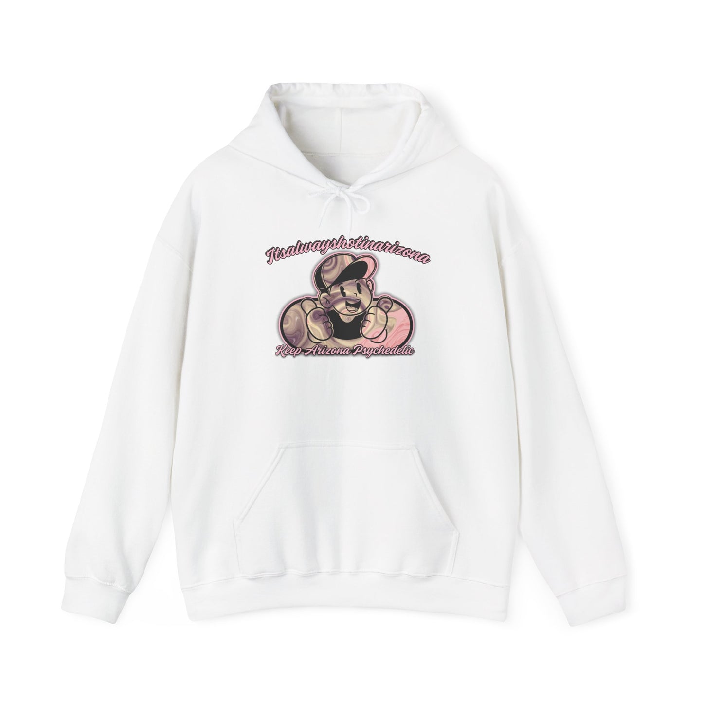 K.A.P (Mascot Pink & Purple Swirl) Unisex Heavy Blend™ Hooded Sweatshirt