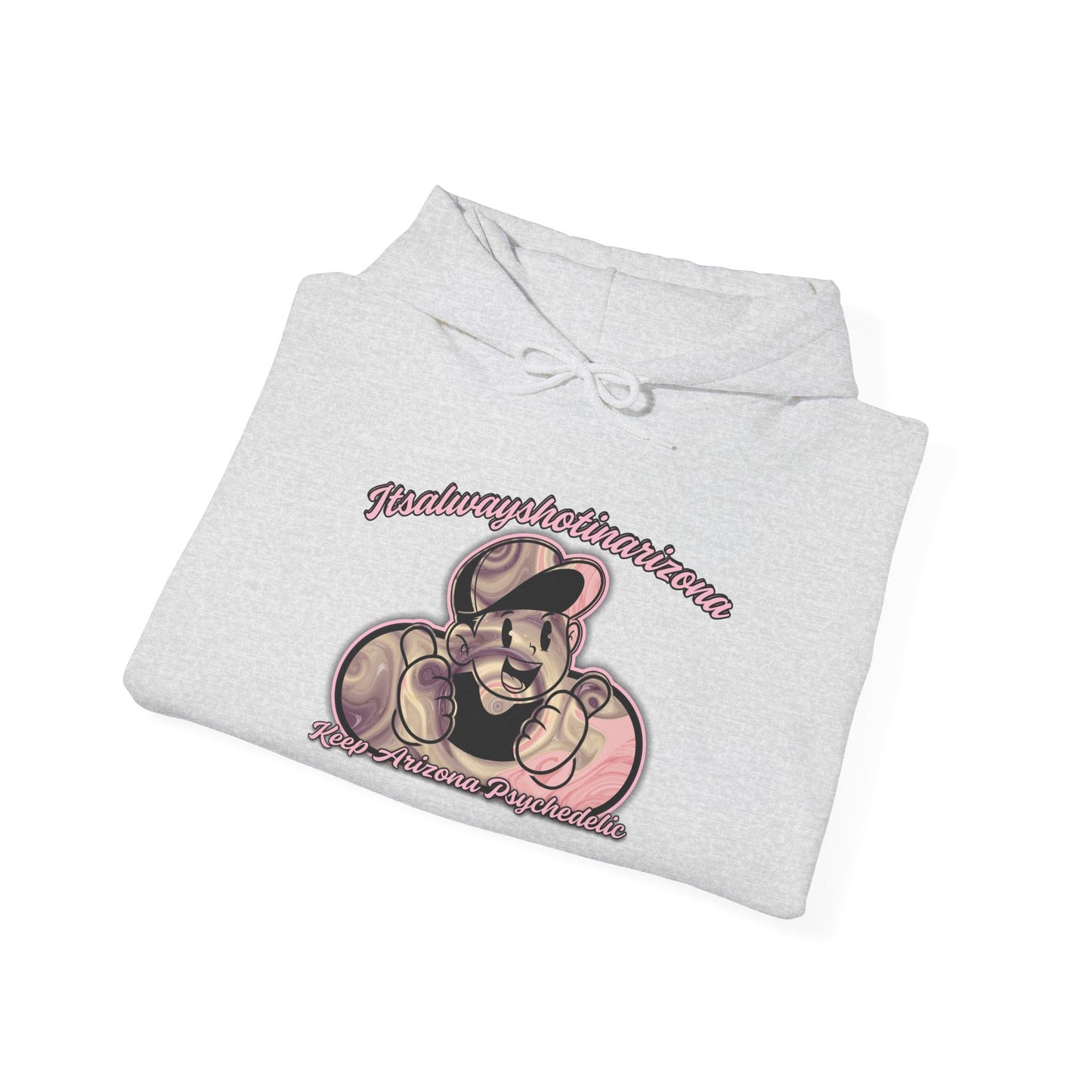 K.A.P (Mascot Pink & Purple Swirl) Unisex Heavy Blend™ Hooded Sweatshirt