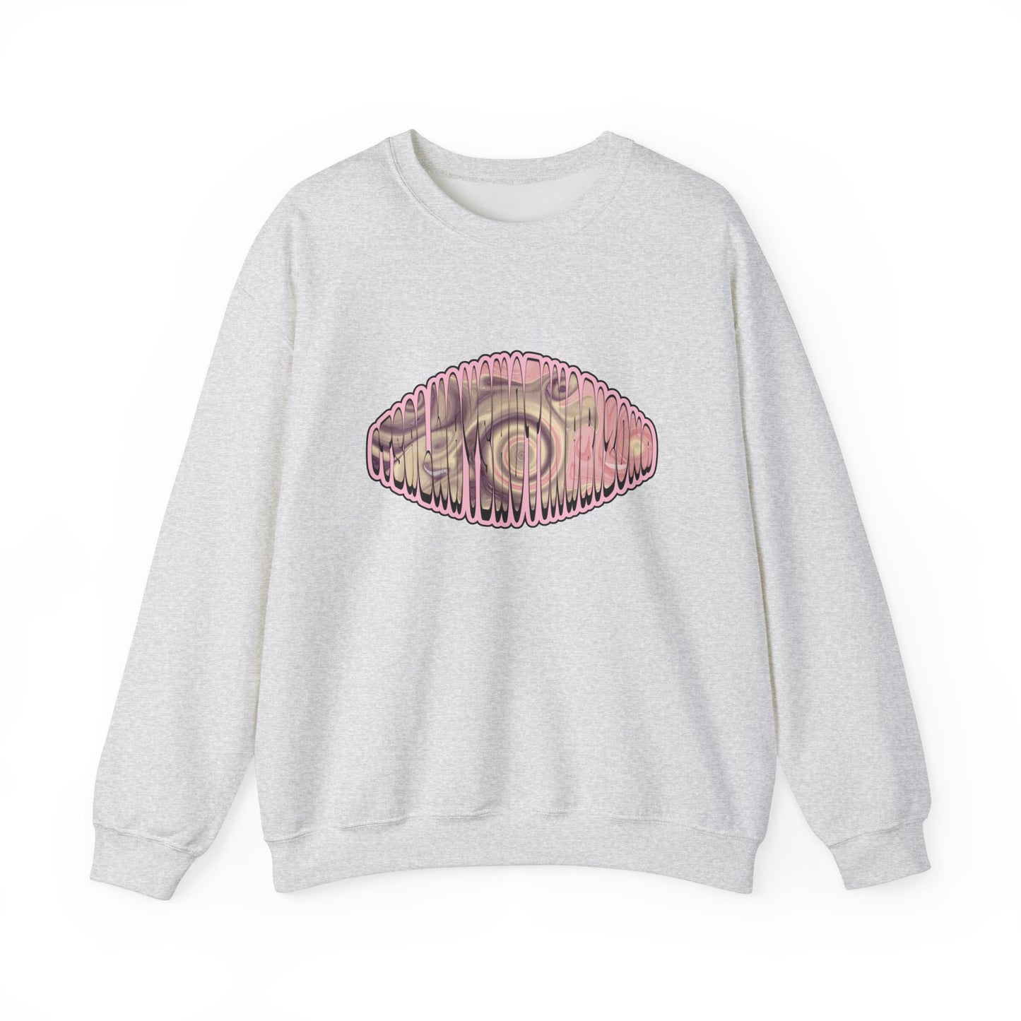 Pink/Purple Swirl Unisex Heavy Blend™ Crewneck Sweatshirt
