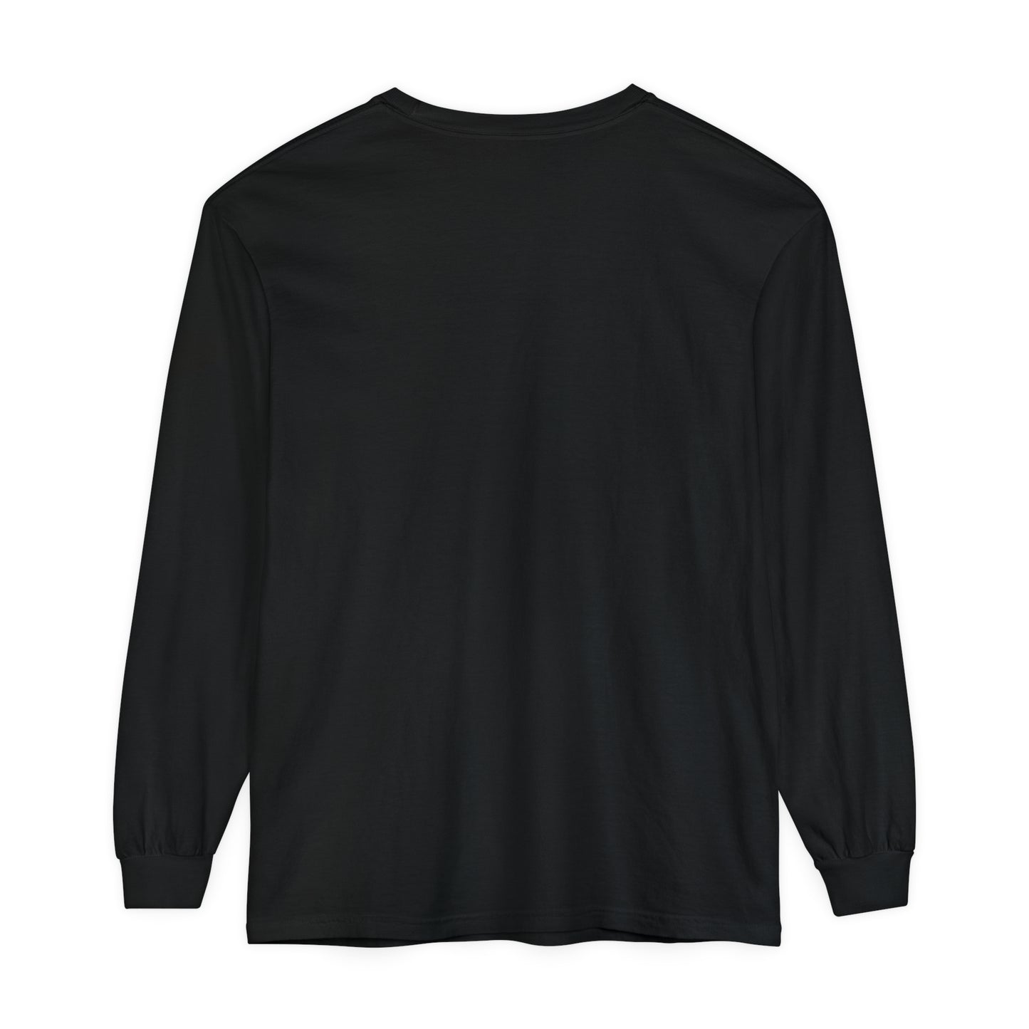 B/W Logo Unisex Garment-dyed Long Sleeve T-Shirt