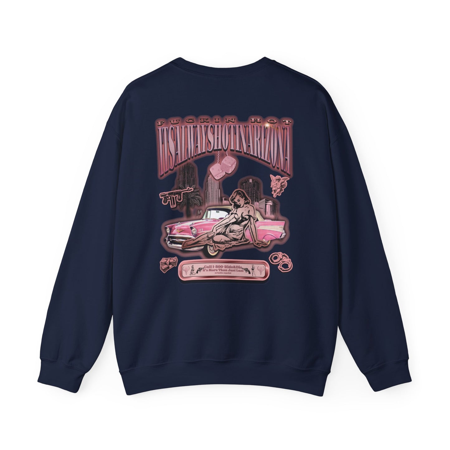 1(800) Ride & Die (Rose Gold) Unisex Heavy Blend™ Crewneck Sweatshirt