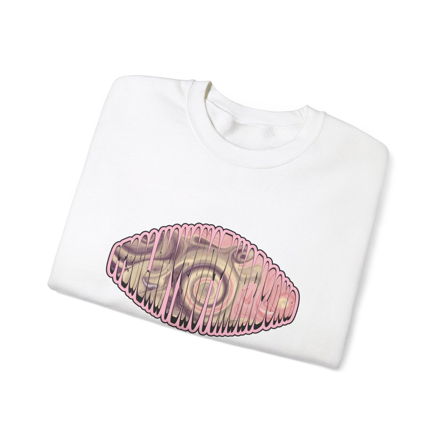 Pink/Purple Swirl Unisex Heavy Blend™ Crewneck Sweatshirt