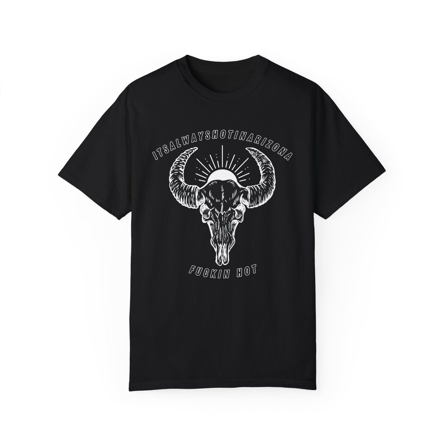 B/W Logo Unisex Garment-Dyed T-shirt