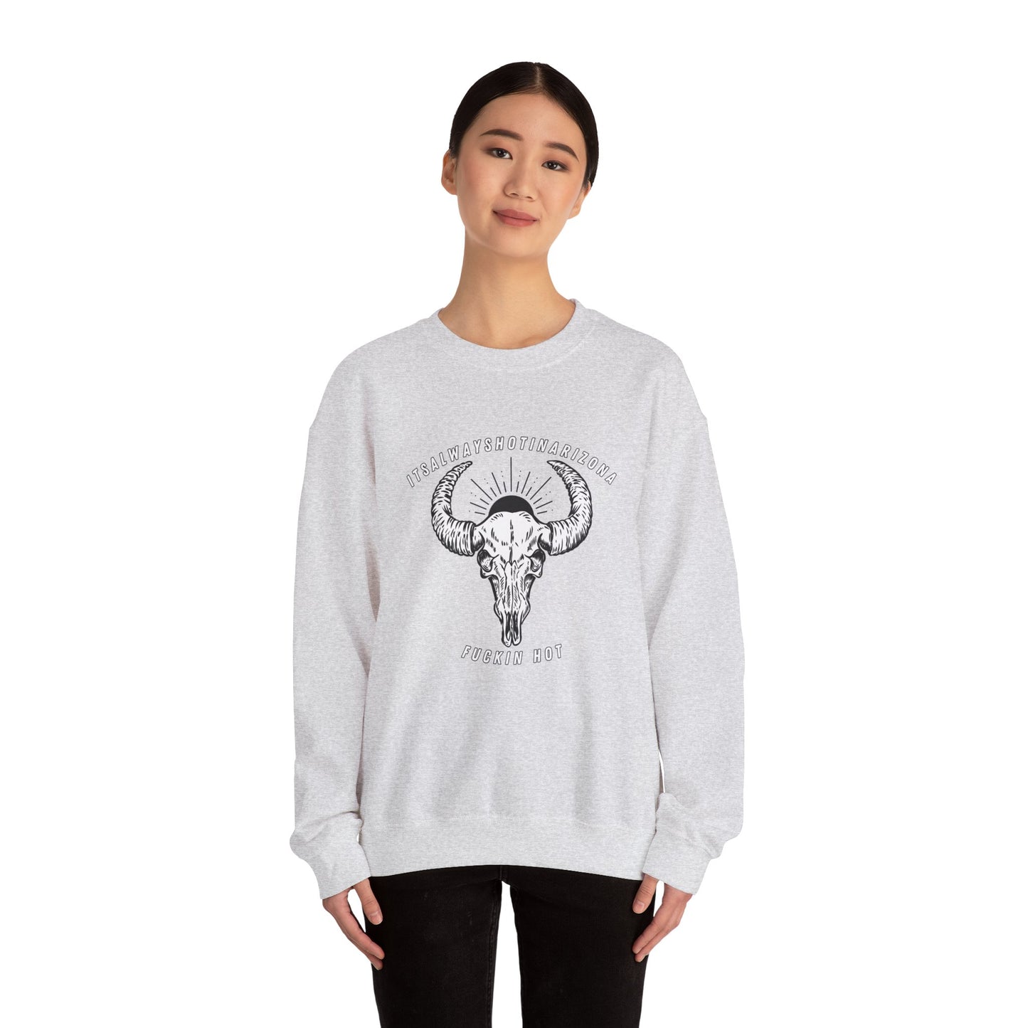 B/W Logo Unisex Heavy Blend™ Crewneck Sweatshirt