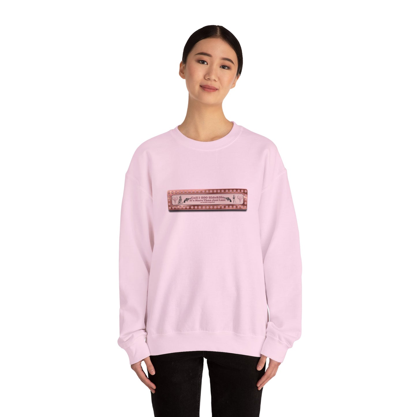 1(800) Ride & Die (Rose Gold) Unisex Heavy Blend™ Crewneck Sweatshirt