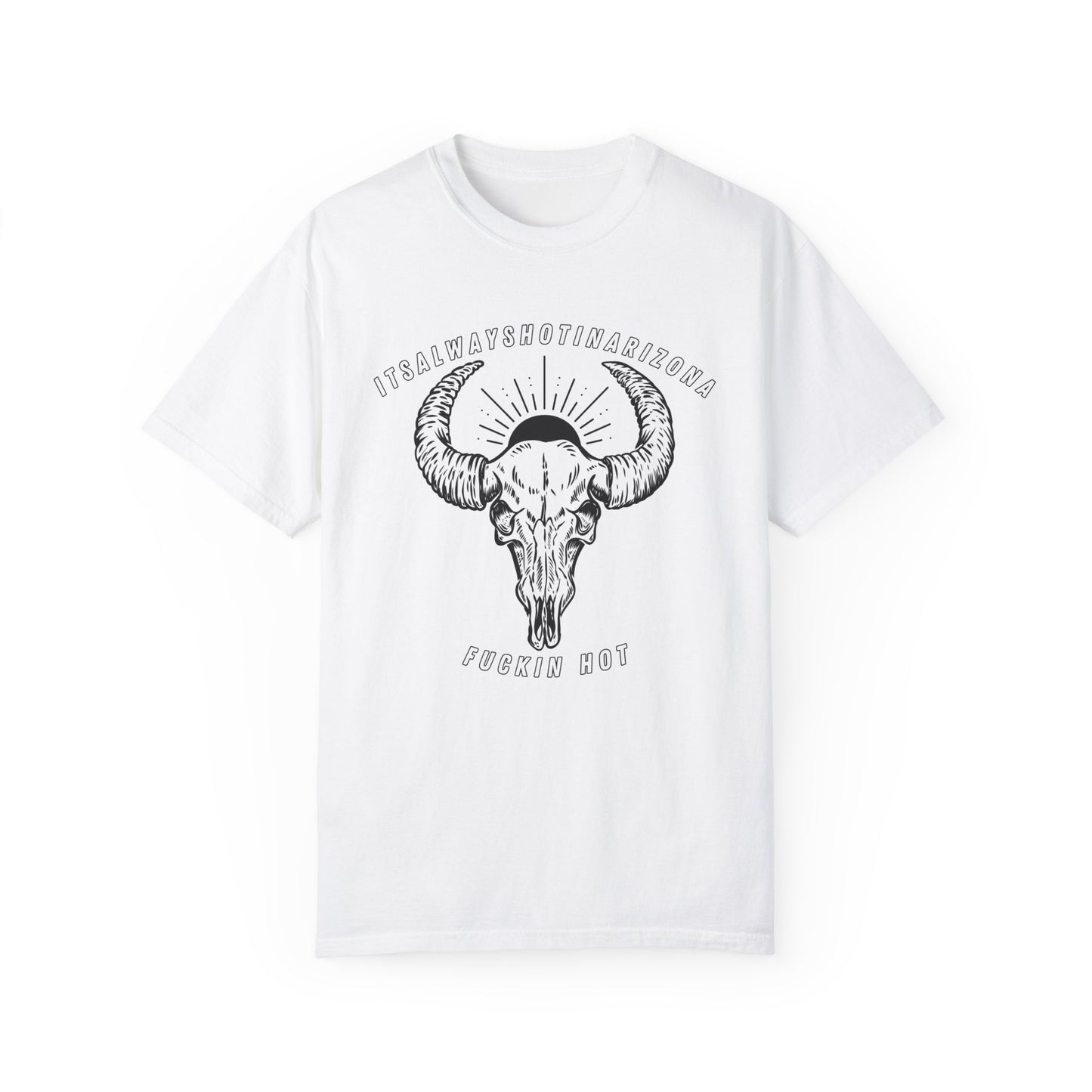 B/W Logo Unisex Garment-Dyed T-shirt