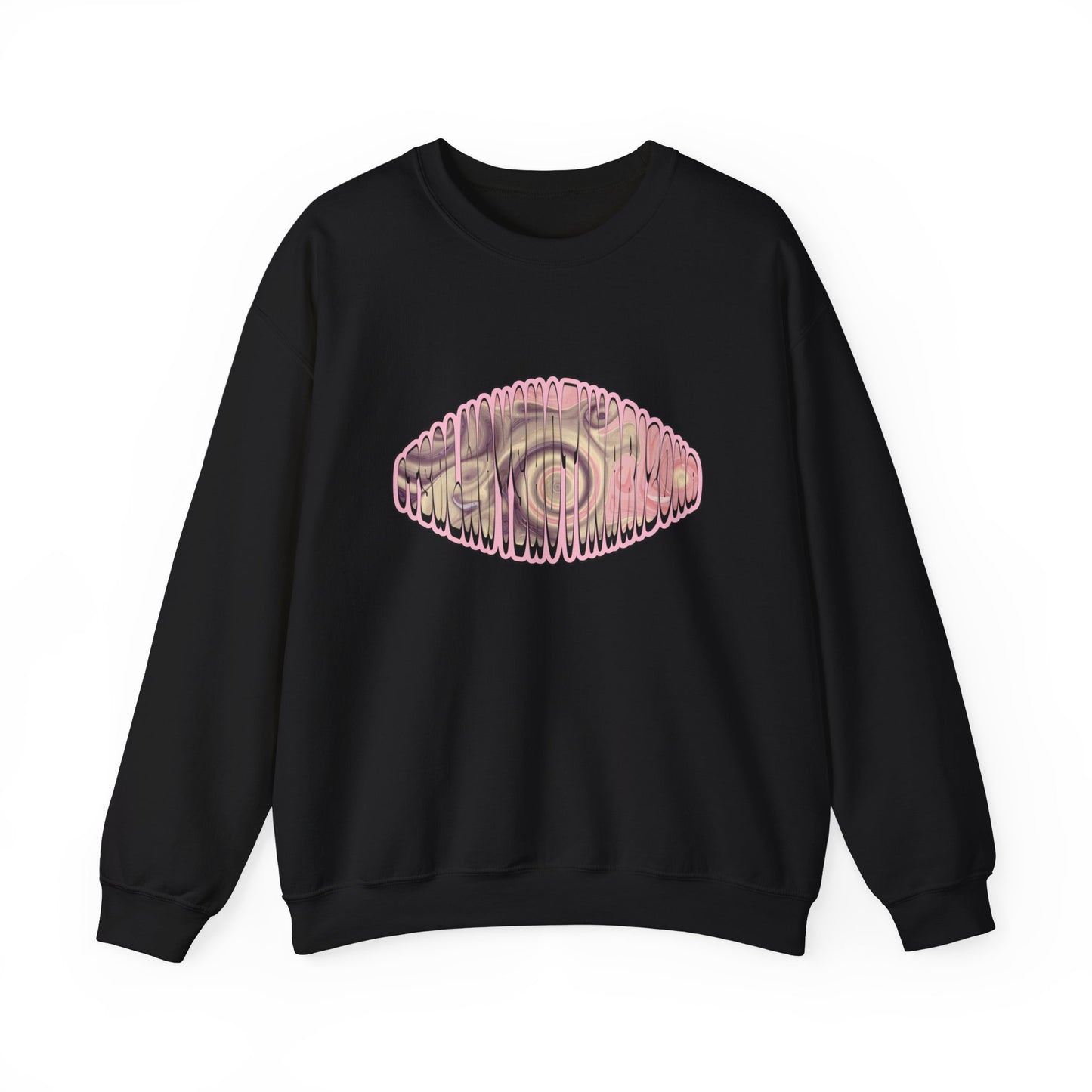 Pink/Purple Swirl Unisex Heavy Blend™ Crewneck Sweatshirt