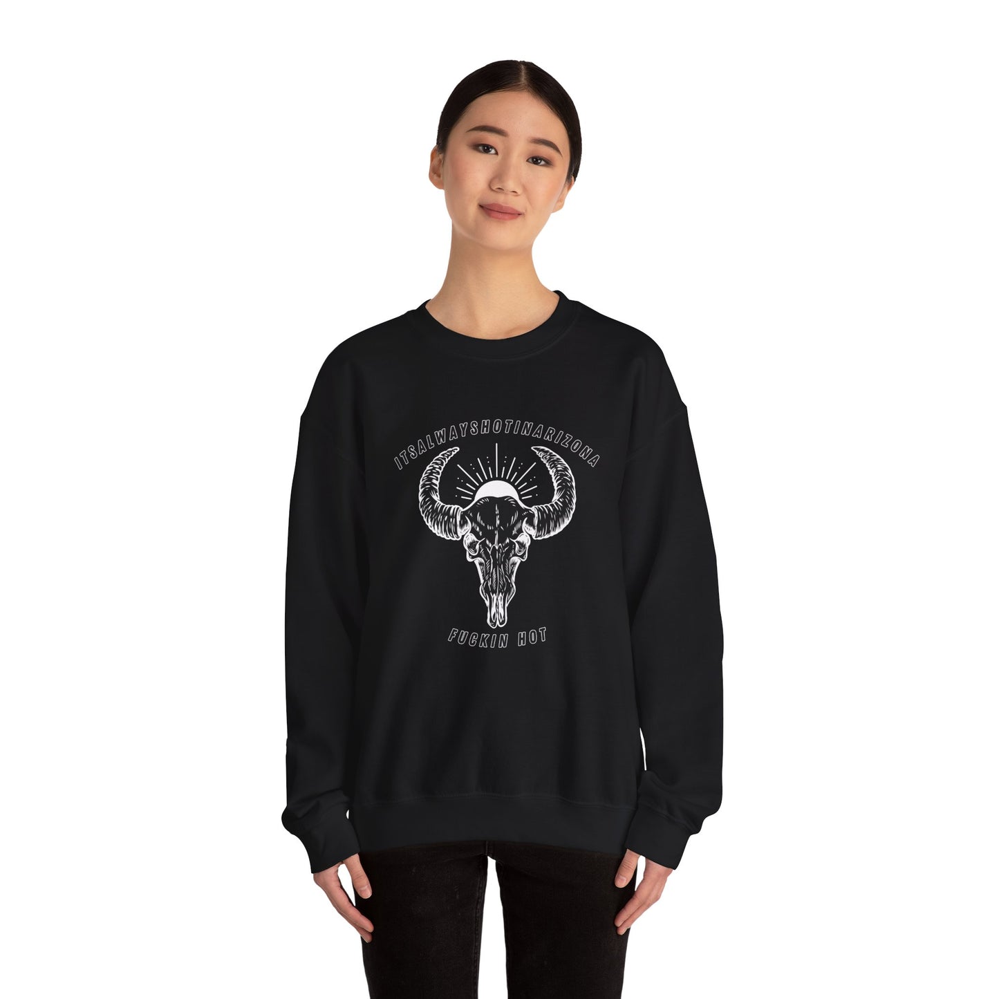 B/W Logo Unisex Heavy Blend™ Crewneck Sweatshirt