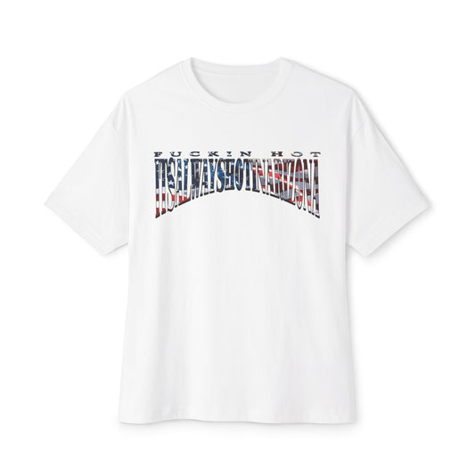 USA Flag REP Unisex OVERSIZED Boxy Tee
