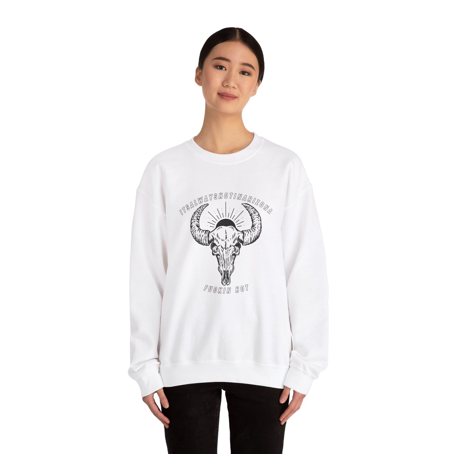 B/W Logo Unisex Heavy Blend™ Crewneck Sweatshirt