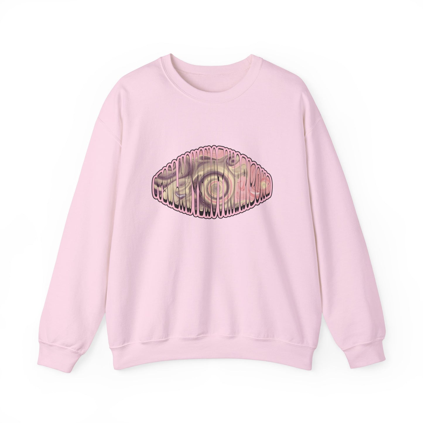 Pink/Purple Swirl Unisex Heavy Blend™ Crewneck Sweatshirt