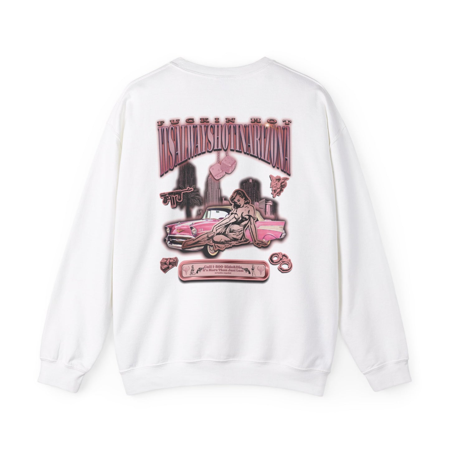 1(800) Ride & Die (Rose Gold) Unisex Heavy Blend™ Crewneck Sweatshirt