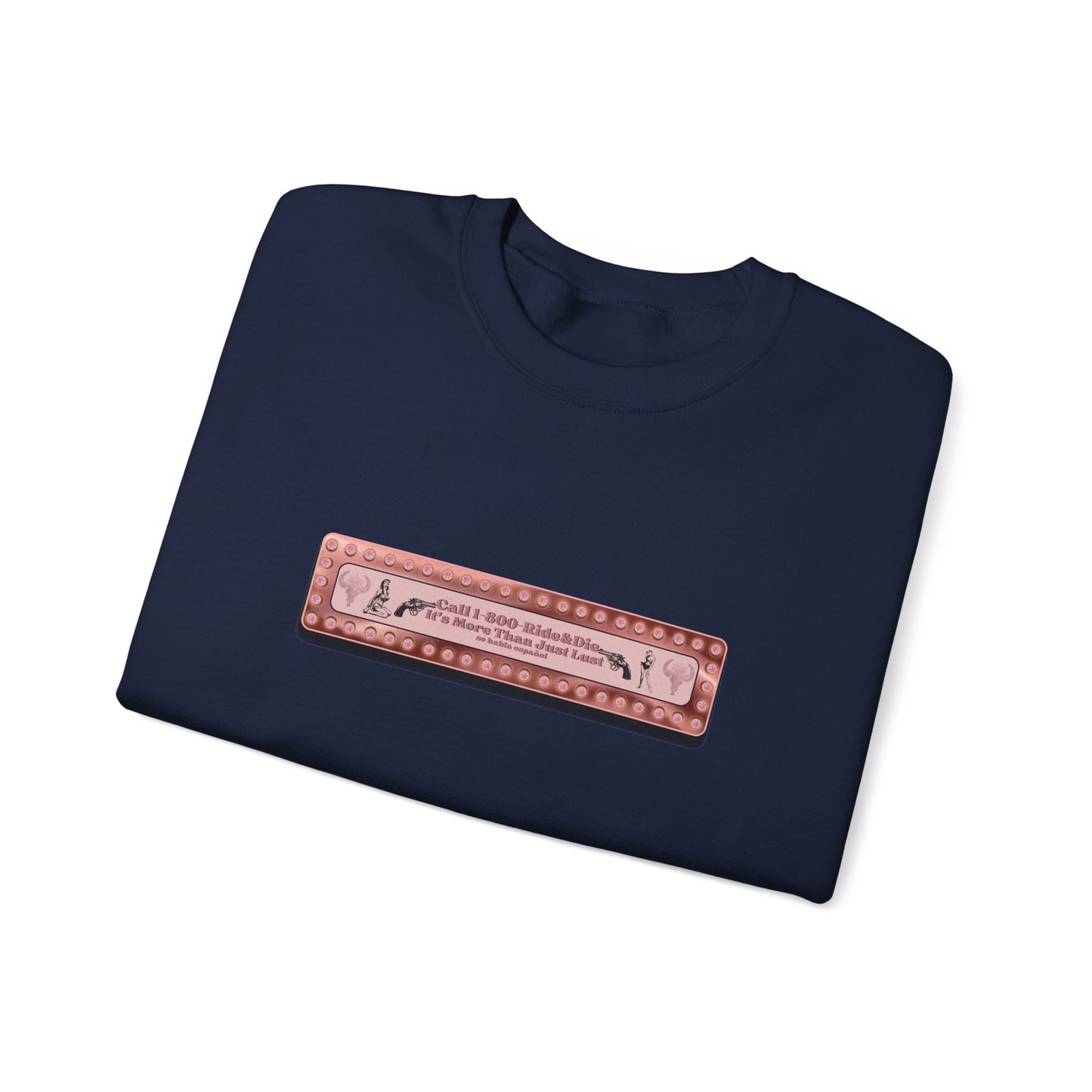 1(800) Ride & Die (Rose Gold) Unisex Heavy Blend™ Crewneck Sweatshirt