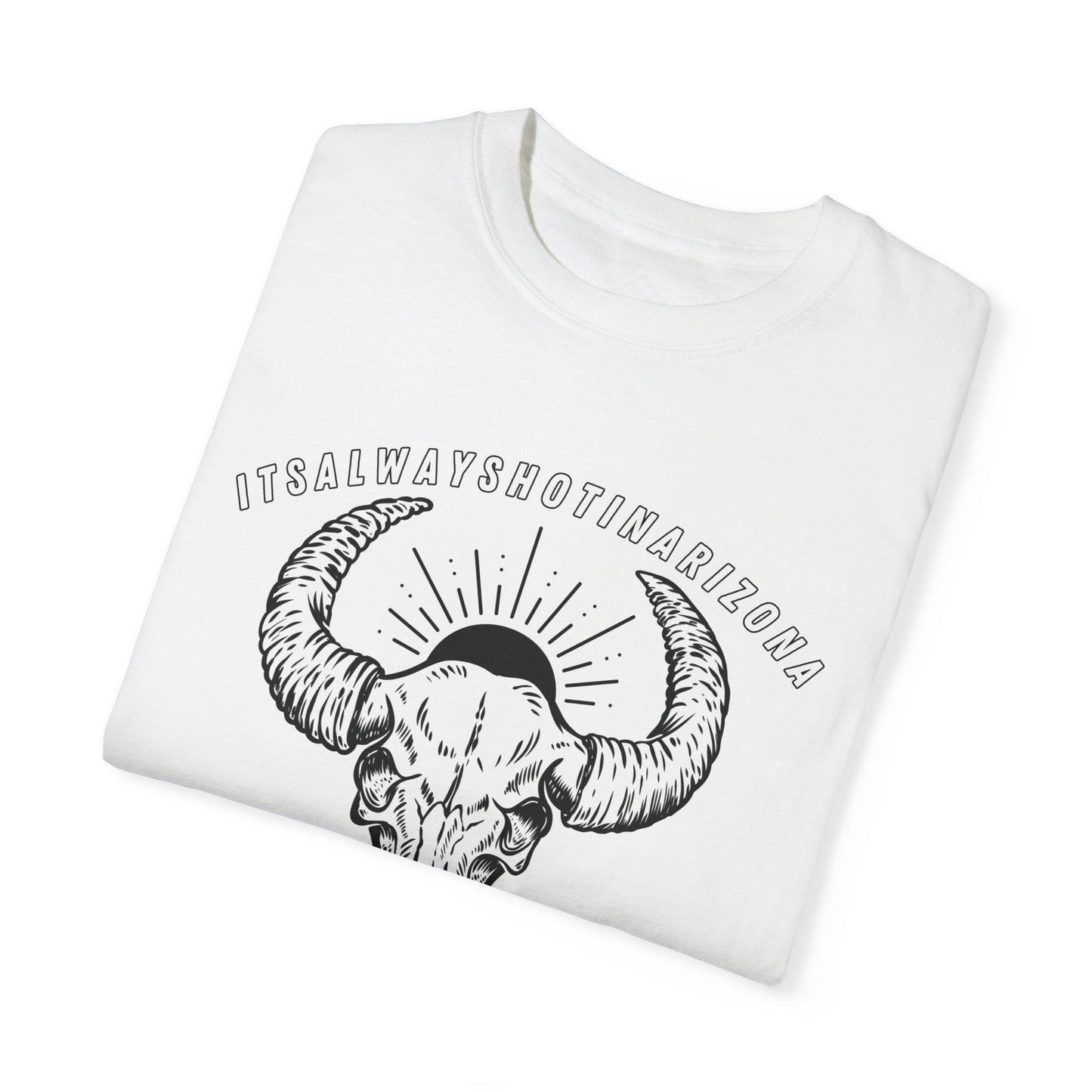 B/W Logo Unisex Garment-Dyed T-shirt