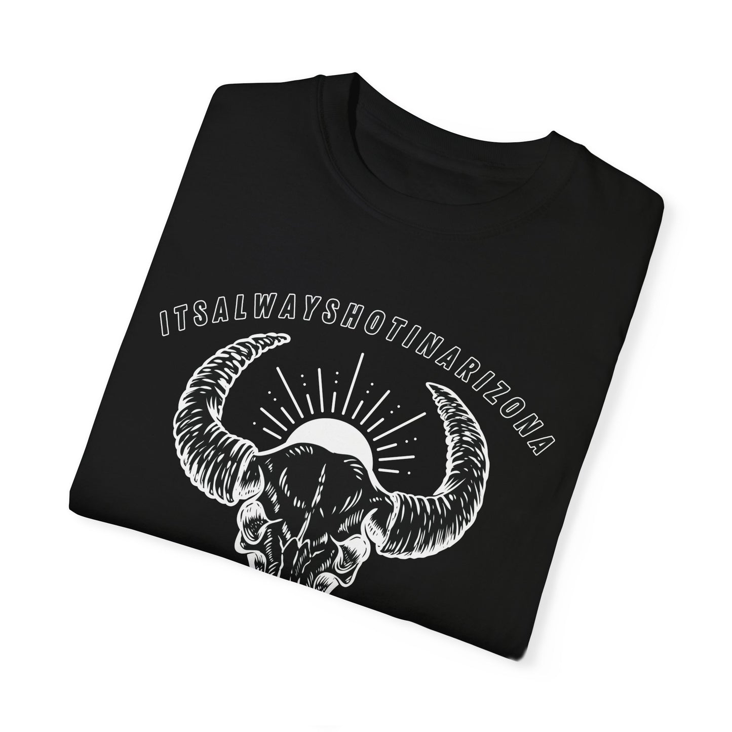 B/W Logo Unisex Garment-Dyed T-shirt