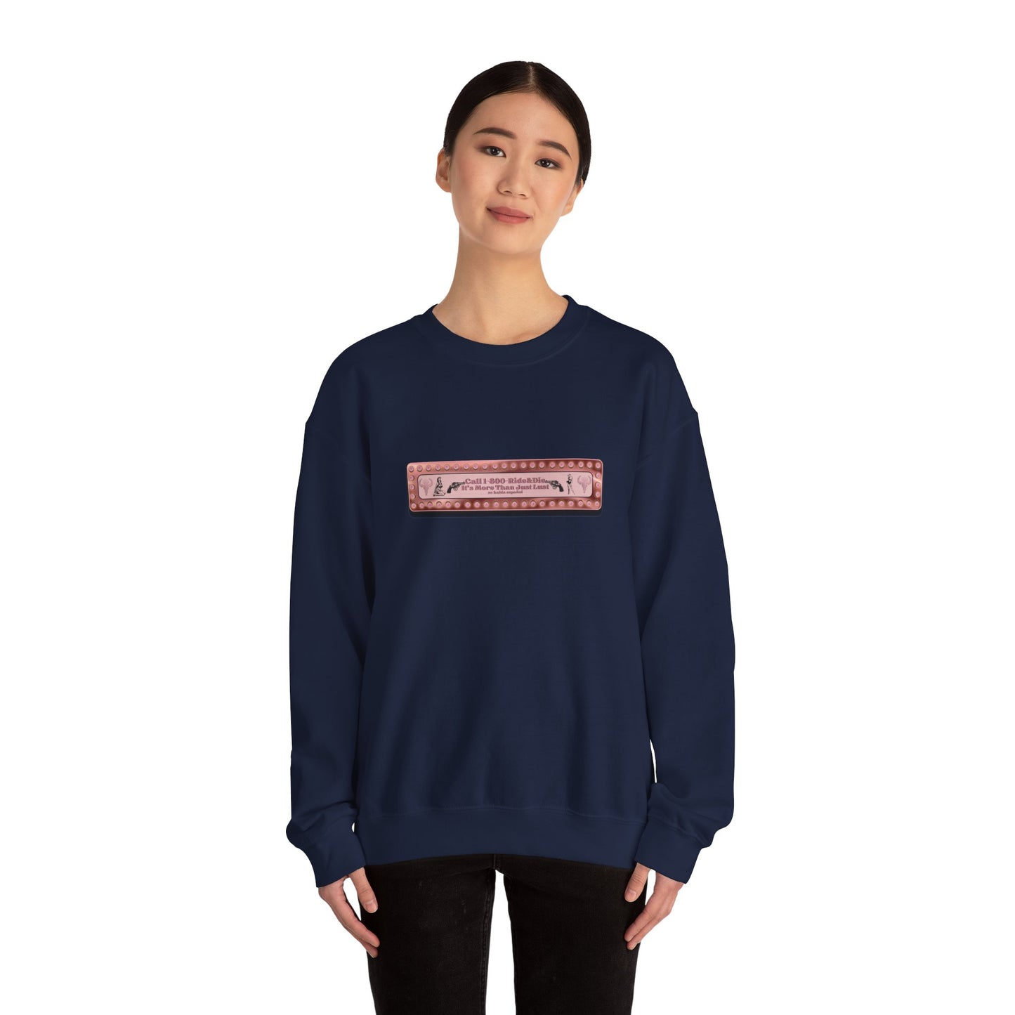 1(800) Ride & Die (Rose Gold) Unisex Heavy Blend™ Crewneck Sweatshirt