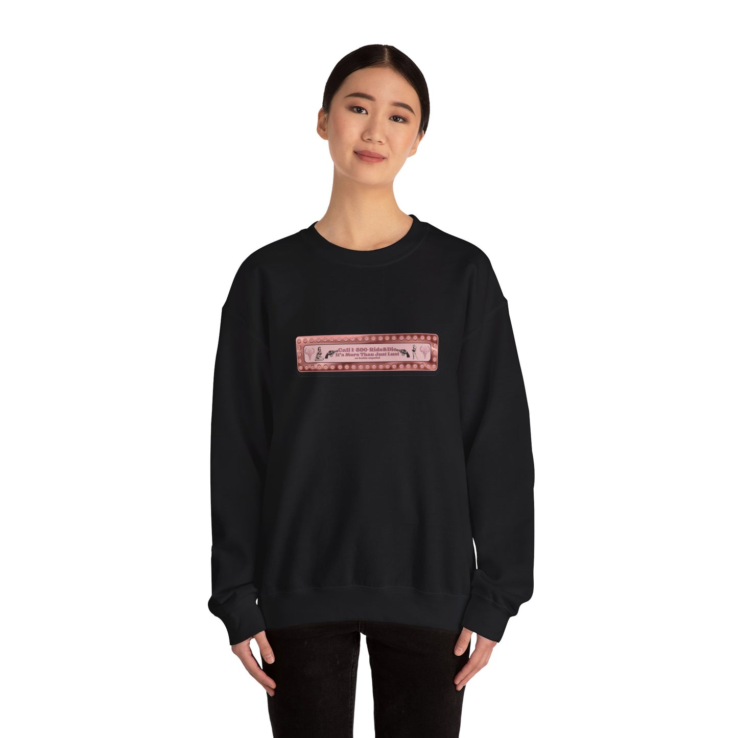 1(800) Ride & Die (Rose Gold) Unisex Heavy Blend™ Crewneck Sweatshirt
