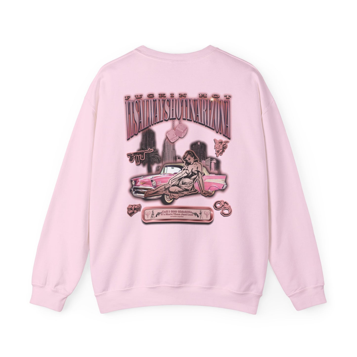 1(800) Ride & Die (Rose Gold) Unisex Heavy Blend™ Crewneck Sweatshirt